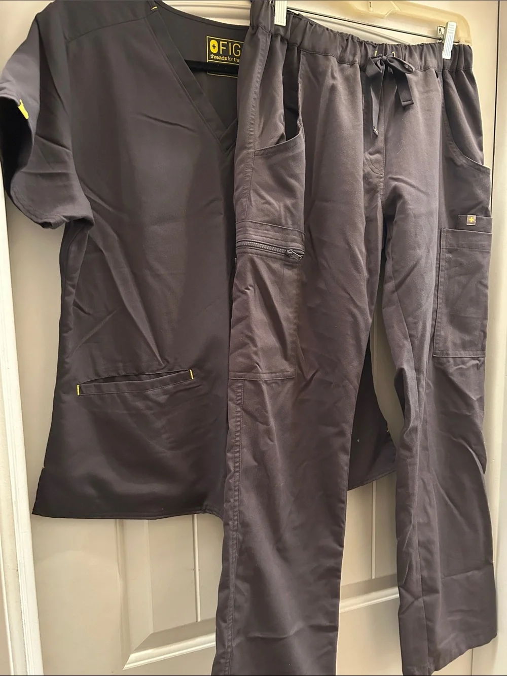 Figs Dark Gray scrubs set